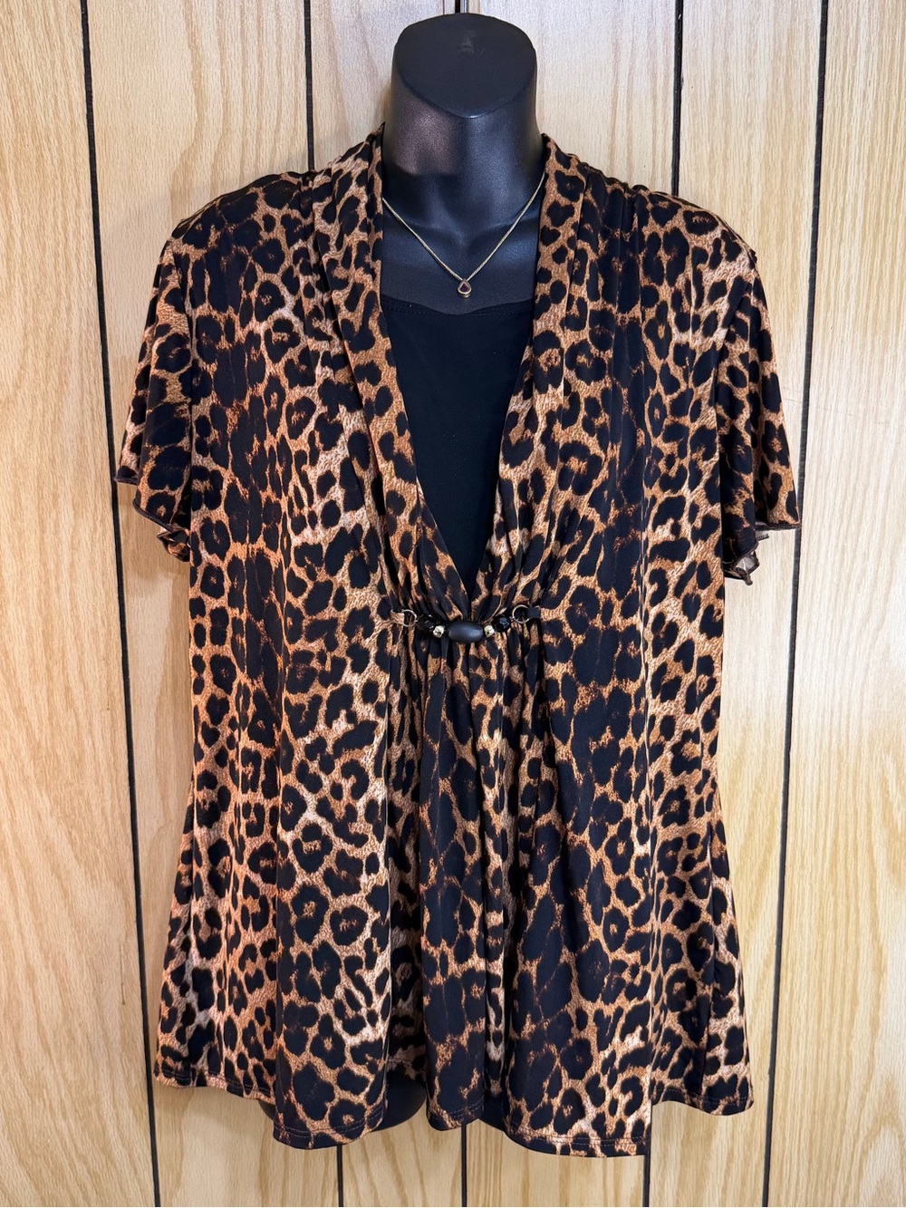 Y2K Leopard Print Top